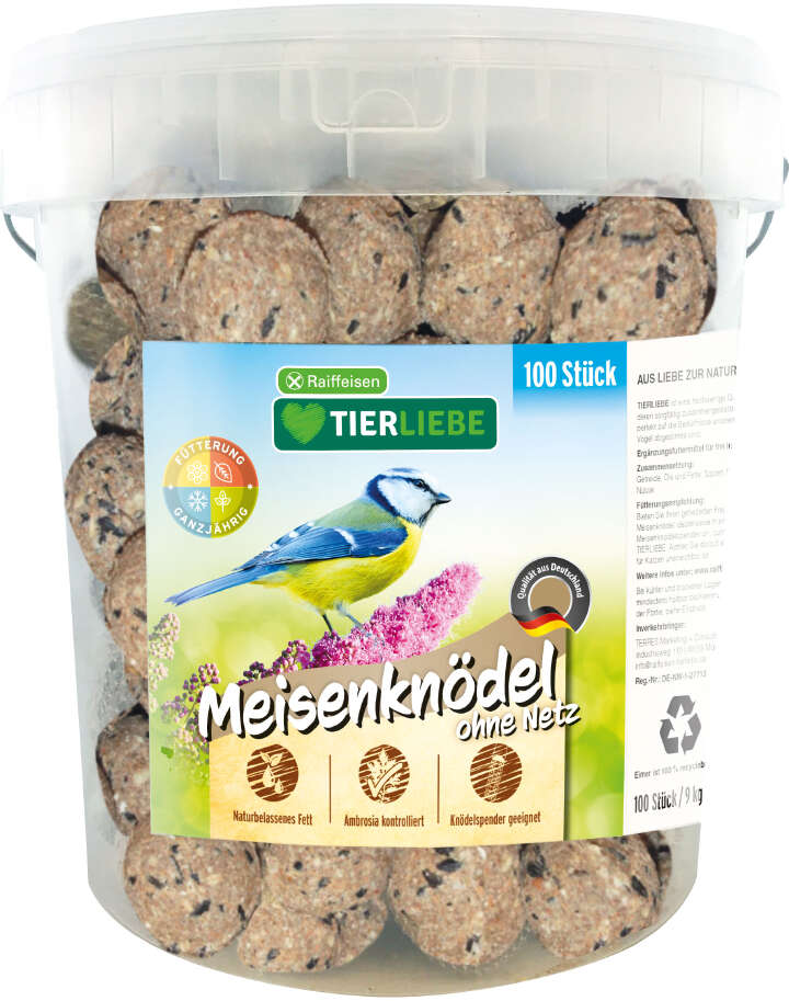 TIERLIEBE Meisenknödel ohne Netz 100 Stk.